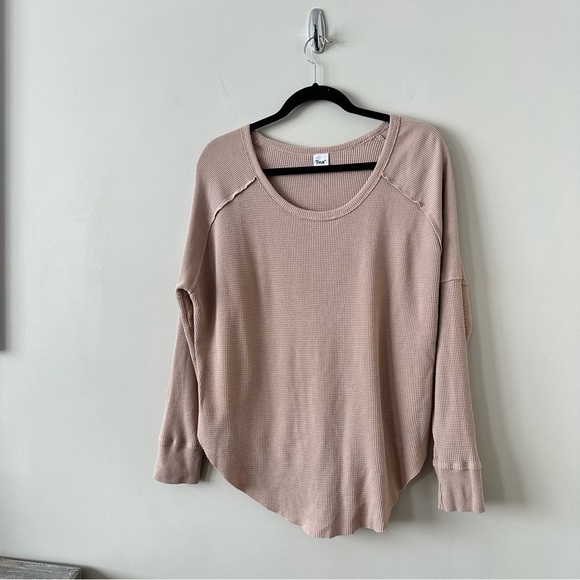 Aritzia-tna Alder Waffle Nude Thermal (Size:Medium) - Picture 5 of 9